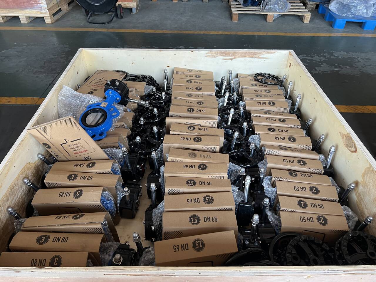A batch of products ex Zhongguan valvae iam feliciter exportata transmarinis!